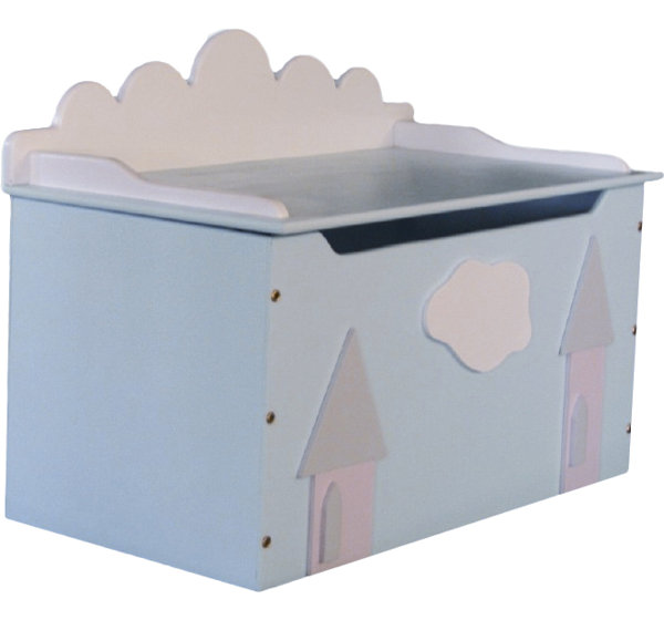 Zoomie Kids Ussery Princess Castle Toy Box Wayfair